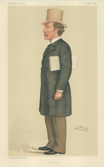 Mr. Charles Beilby Stuart-Wortley, Sheffield, 11. September 1886, Vanity Fair Karikatur von Leslie Matthew Ward